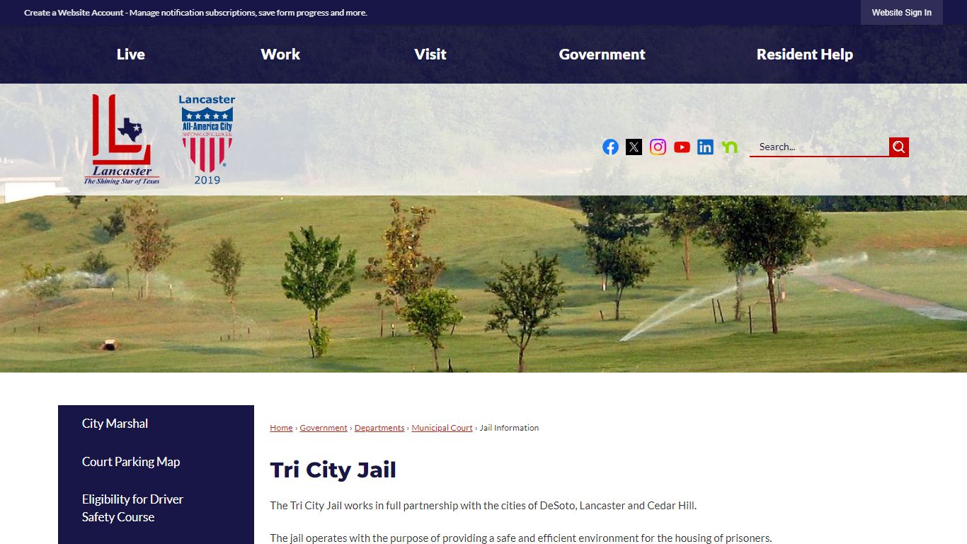 Tri City Jail | Lancaster, TX - Official Website