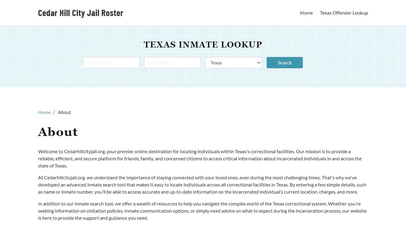 Texas Inmate Lookup